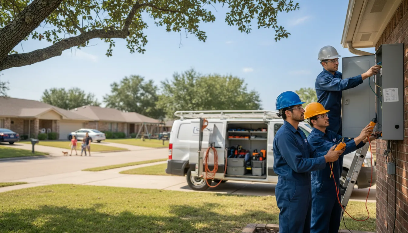 Certified electrician providing emergency electrical services in Sheldon, MO